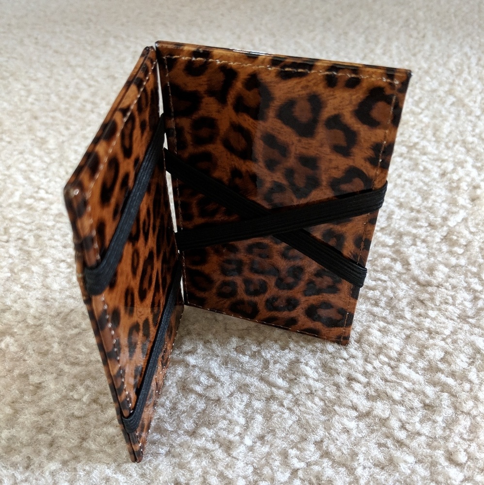 J.CREW Leopard Print Flip/Magic Wallet